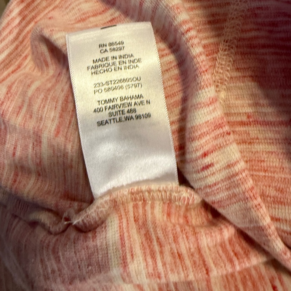 Tommy Bahama Pink Striped Hoodie - Picture 5 of 6